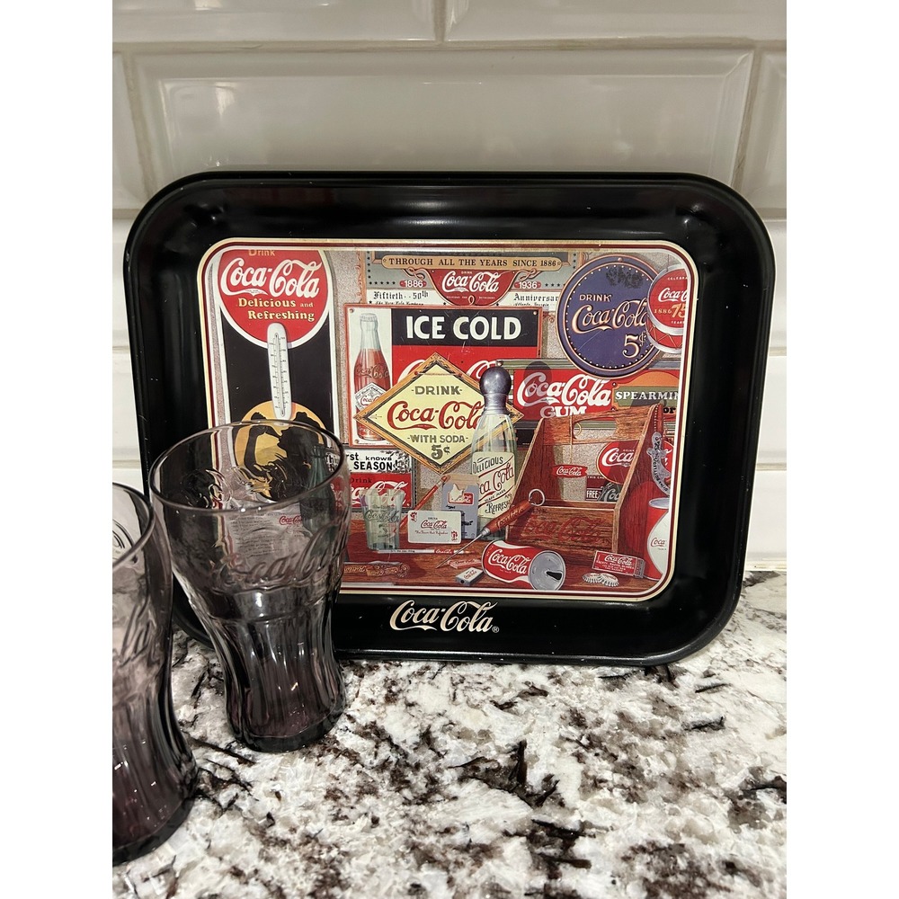 1985 Coca-Cola Through‎ The Years Metal Tray